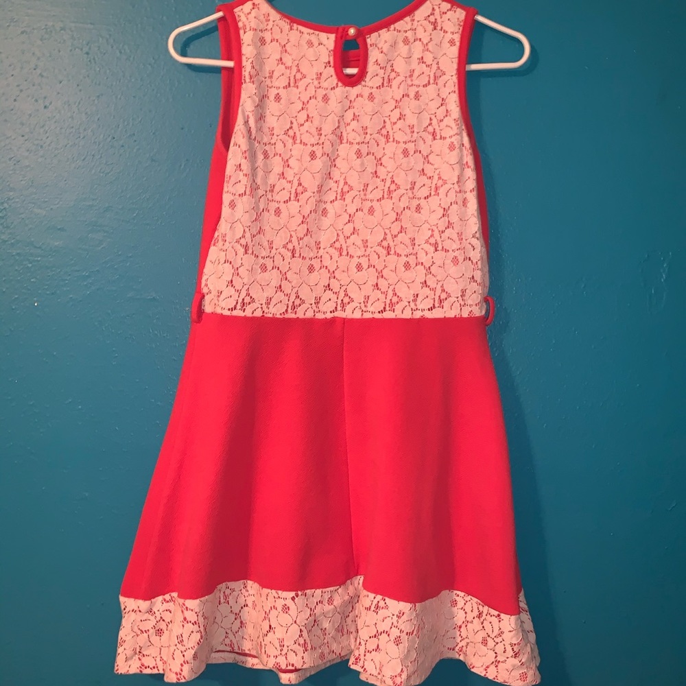 CORAL SKATER DRESS